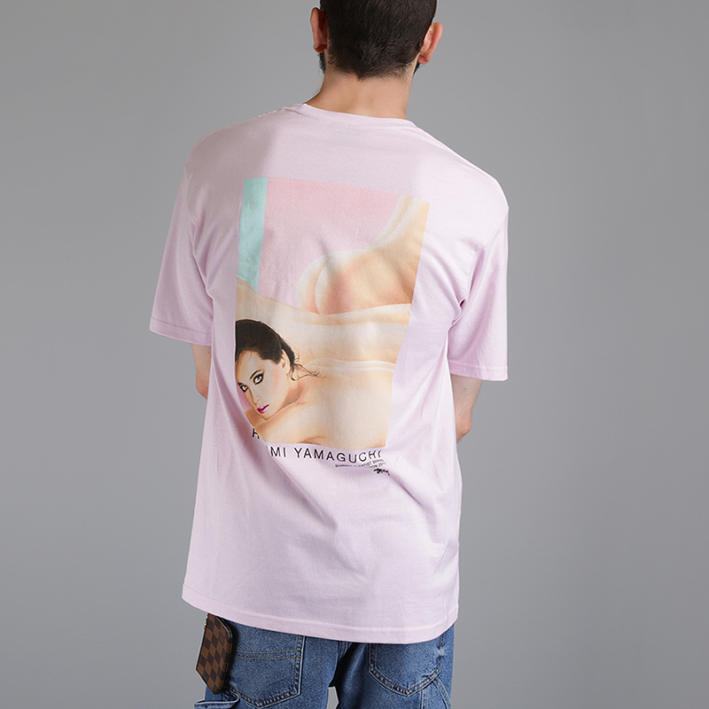 мужская розовая футболка Stussy Harumi Yamaguchi Nude Tee 1904097-lgt lavender - цена, описание, фото 3
